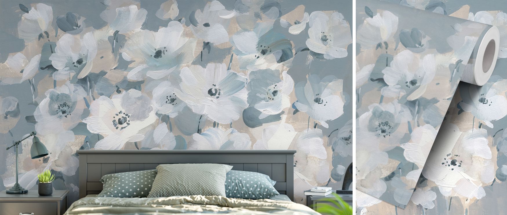 Breezy floral wallpaper styled with soft flower patterns and natural tones. Its elegant artistry creates calm interiors, ideal for bedrooms, lounges, or living spaces where floral charm inspires tranquility. 
