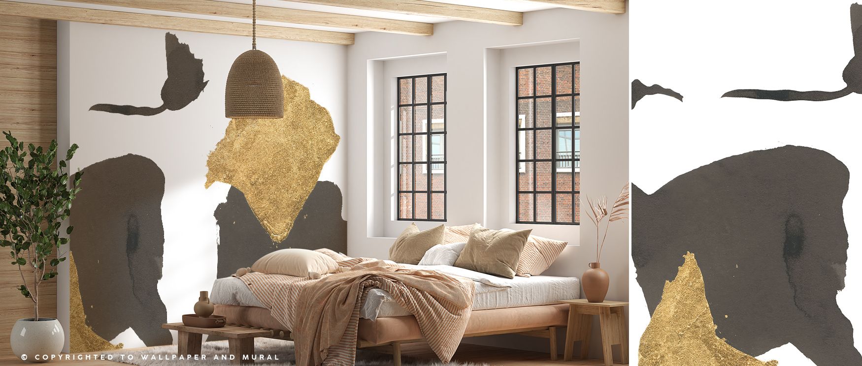 Energetic abstract mural with layered color fields and sweeping brushwork, ideal for bedrooms, lounges, or studios. This wallpaper evokes creativity, turning interiors into bold statement spaces while adding artistic vibrancy and visual sophistication tha