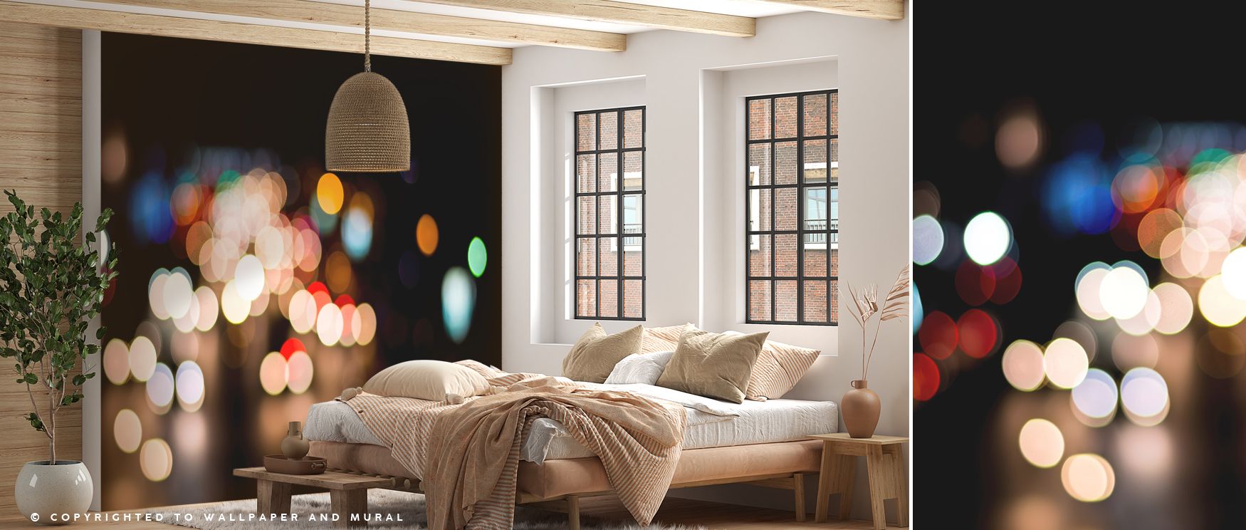 A mural wallpaper showcasing city views in detailed artistry, perfect for bedrooms, creative studios, or dining rooms. It enhances interiors with metropolitan balance, decorative refinement, and urban character, creating stylish spaces enriched with bold 