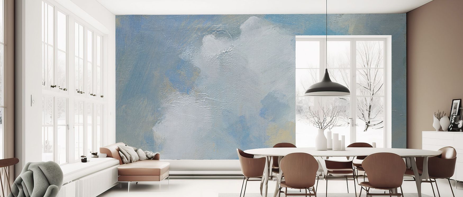 Cloud over lake scenic mural wallpaper highlighting water reflections and gentle tones, ideal for bedrooms, dining areas, or lounges. It enriches interiors with refined artistry, decorative charm, and natural elegance, creating calming spaces filled with 
