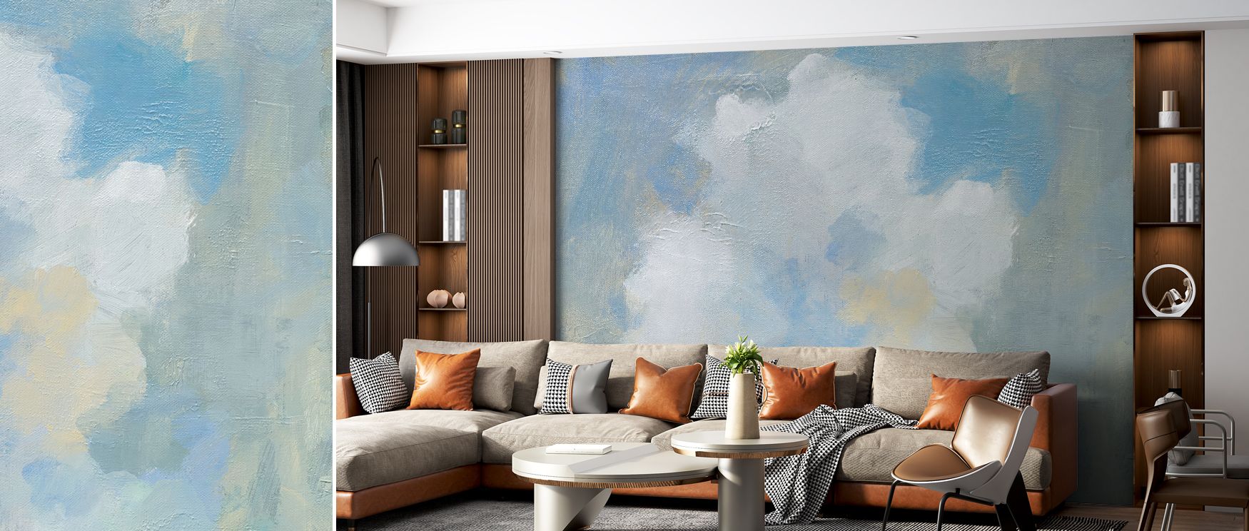 Cloud over lake mural wallpaper designed with soft skies and reflective waters, suited for bedrooms, dining areas, or creative interiors. It creates refined interiors enriched with decorative balance, artistic refinement, and serene atmospheres filled wit