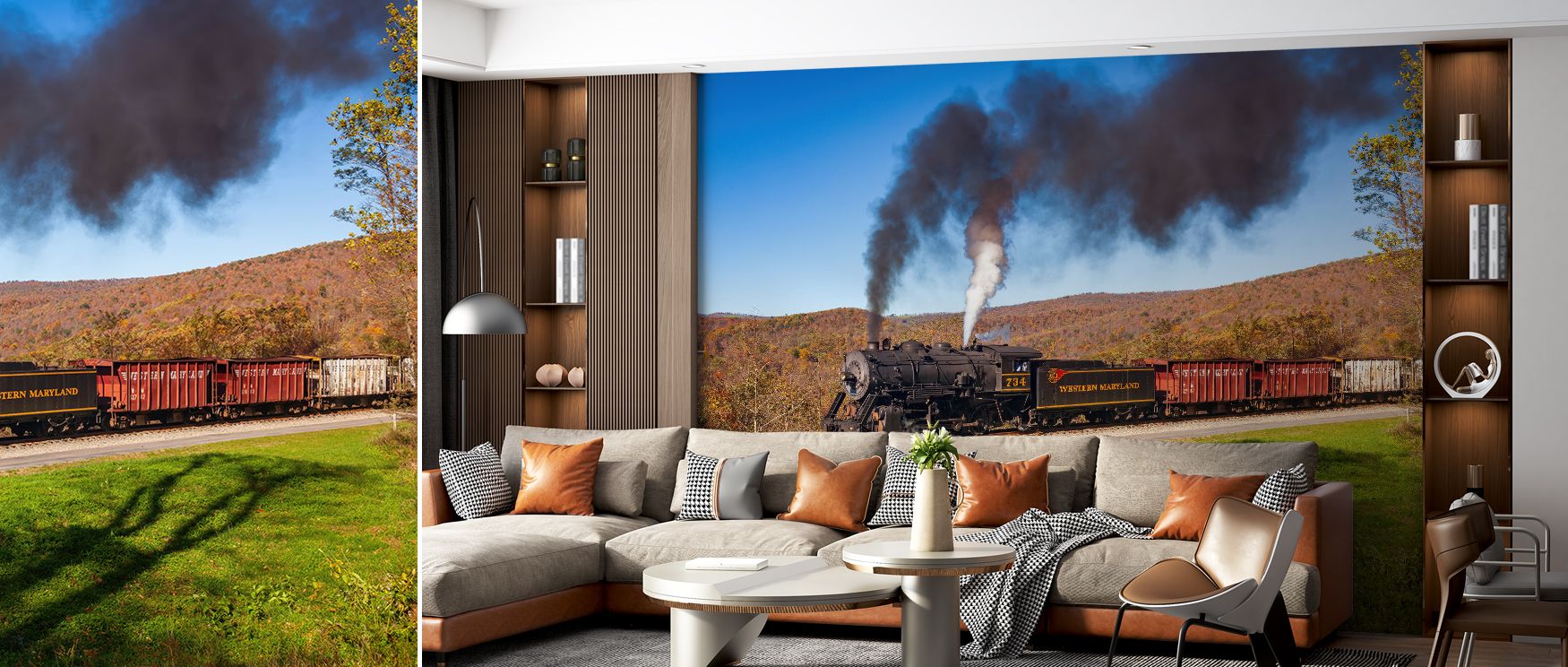 Scenic cartography wallpaper featuring Cumberland to Frostburg’s mapped journey, enhanced by fine lines and subtle artistic style, creating an engaging visual atmosphere perfect for dining areas, home offices, or creative studios where design and travel i