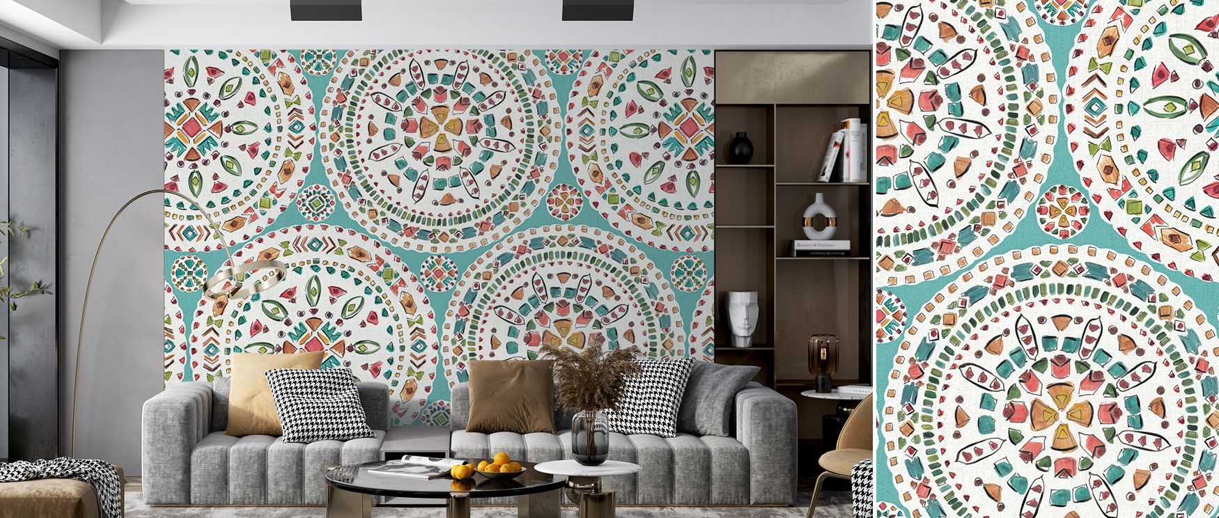 Blossoming floral mural wallpaper ideal for bedrooms, living rooms, or dining spaces. It fills interiors with natural artistry and elegance, offering a decorative focal point that feels refined, welcoming, and timelessly sophisticated in any home setting.