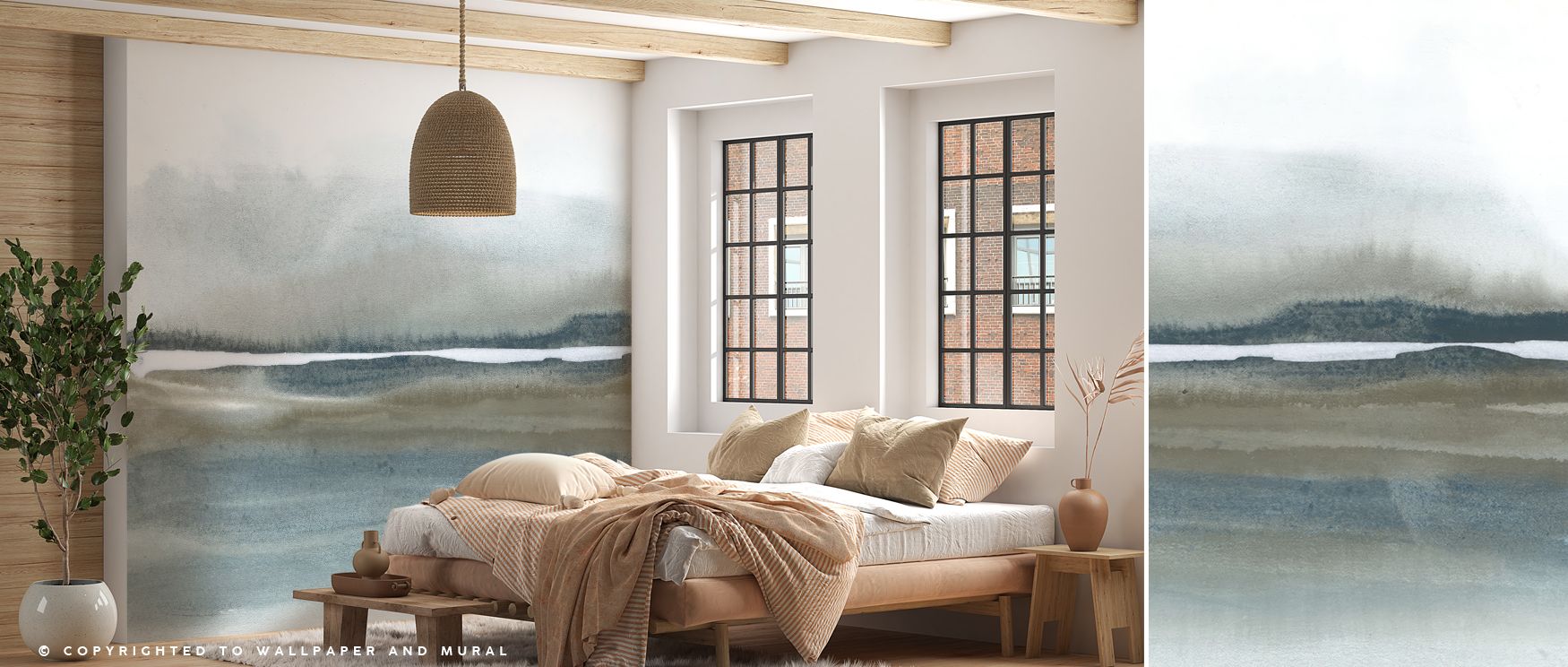 Dramatic skies and bold tones sweep across wallpaper with artistry and presence, turning interiors into powerful sanctuaries. Bedrooms or lounges glow with inspiration and emotion, enriched by grandeur and dramatic design. 