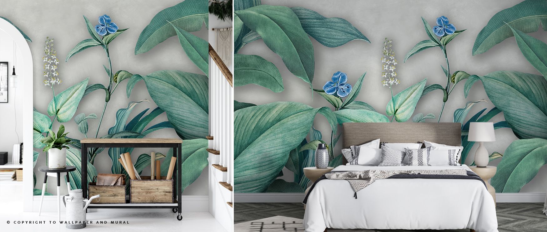 Fainting Elegance floral wallpaper adds timeless sophistication and artistry to interiors, enriching bedrooms or dining rooms with calm beauty. Walls become elegant backdrops filled with refinement, serenity, and delicate charm. 