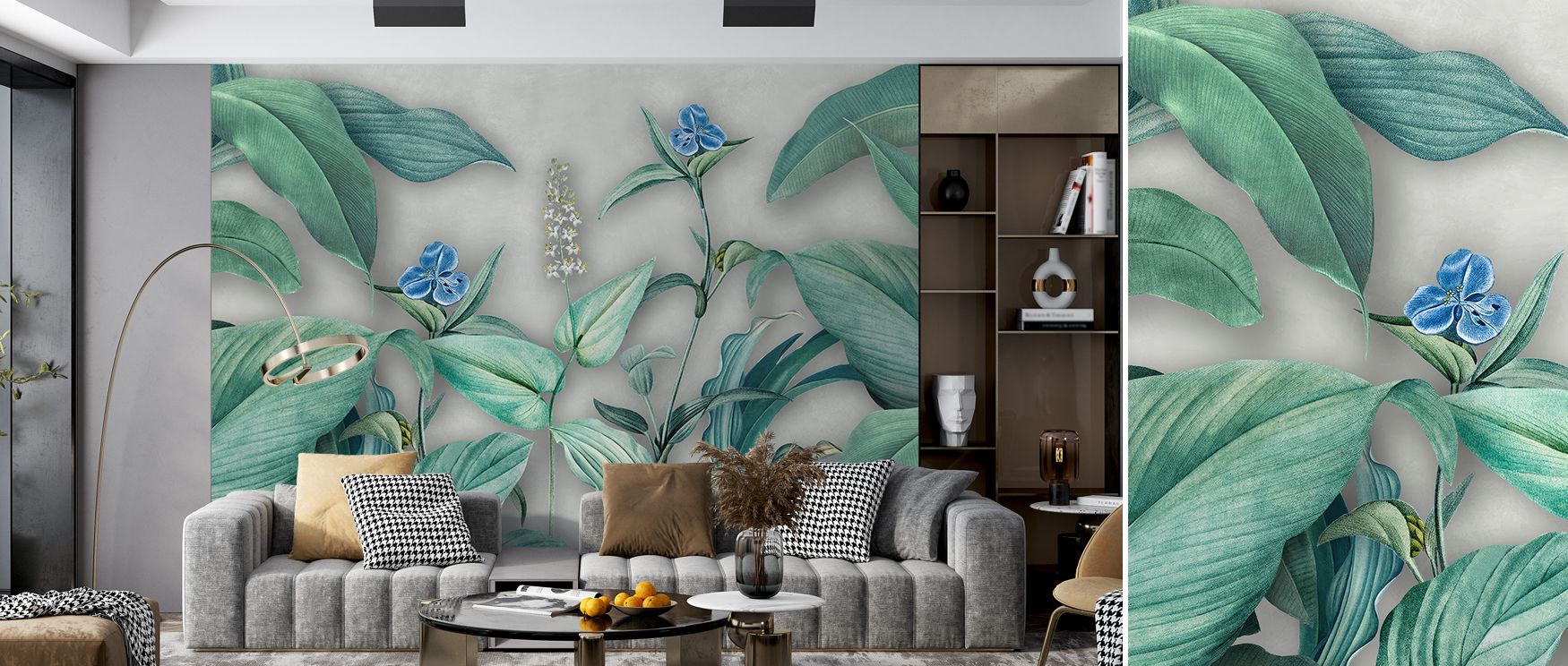 Fainting Elegance floral design wallpaper captures delicate artistry in refined tones, enriching interiors with timeless character. Living rooms or bedrooms glow with sophistication, refinement, and graceful beauty. 