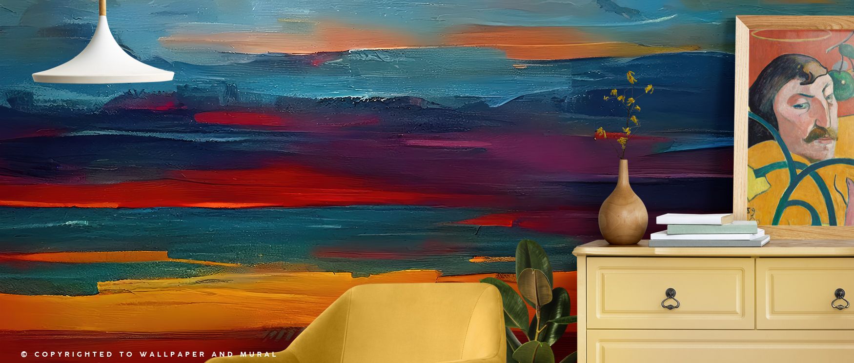 A dawn scenic wallpaper mural enriched with fantasy artistry fills interiors with imagination and charm. Living rooms or bedrooms glow with whimsical character, turning plain walls into inspiring backdrops filled with beauty. 