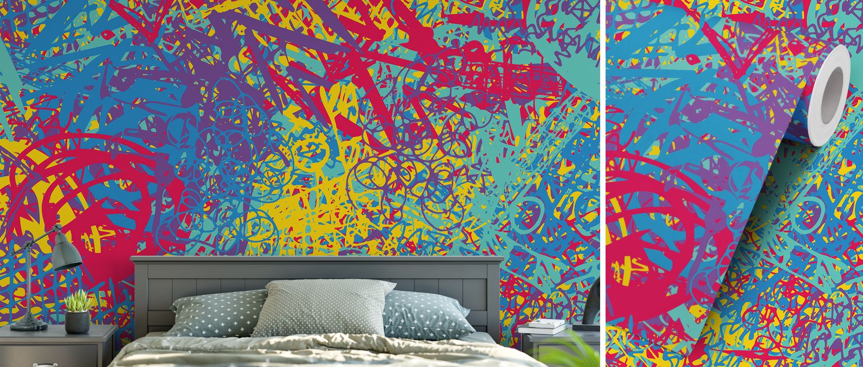 Festival of Love wallpaper mural with soft tones creates romantic interiors filled with charm. Bedrooms or lounges glow with warmth, turning walls into intimate backdrops enriched with beauty, elegance, and heartfelt artistry. 