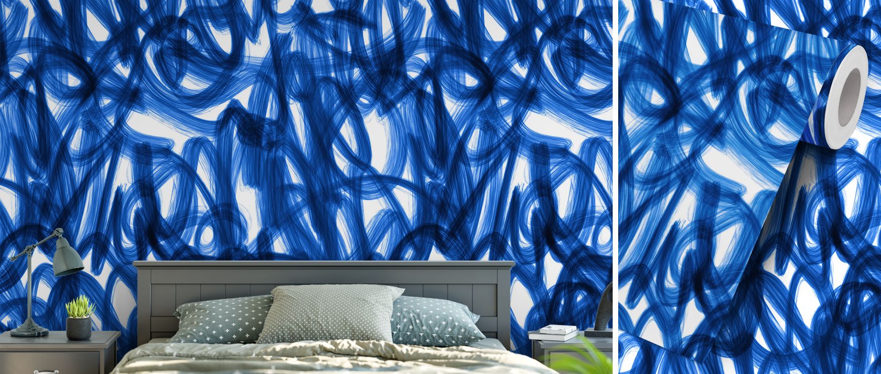 Freeform abstract scribbles float across this wallpaper, evoking creativity and spontaneity. Ideal for living rooms where walls need a lively rhythm or offices that benefit from artistic charm, the design transforms spaces with modern refinement, balancin
