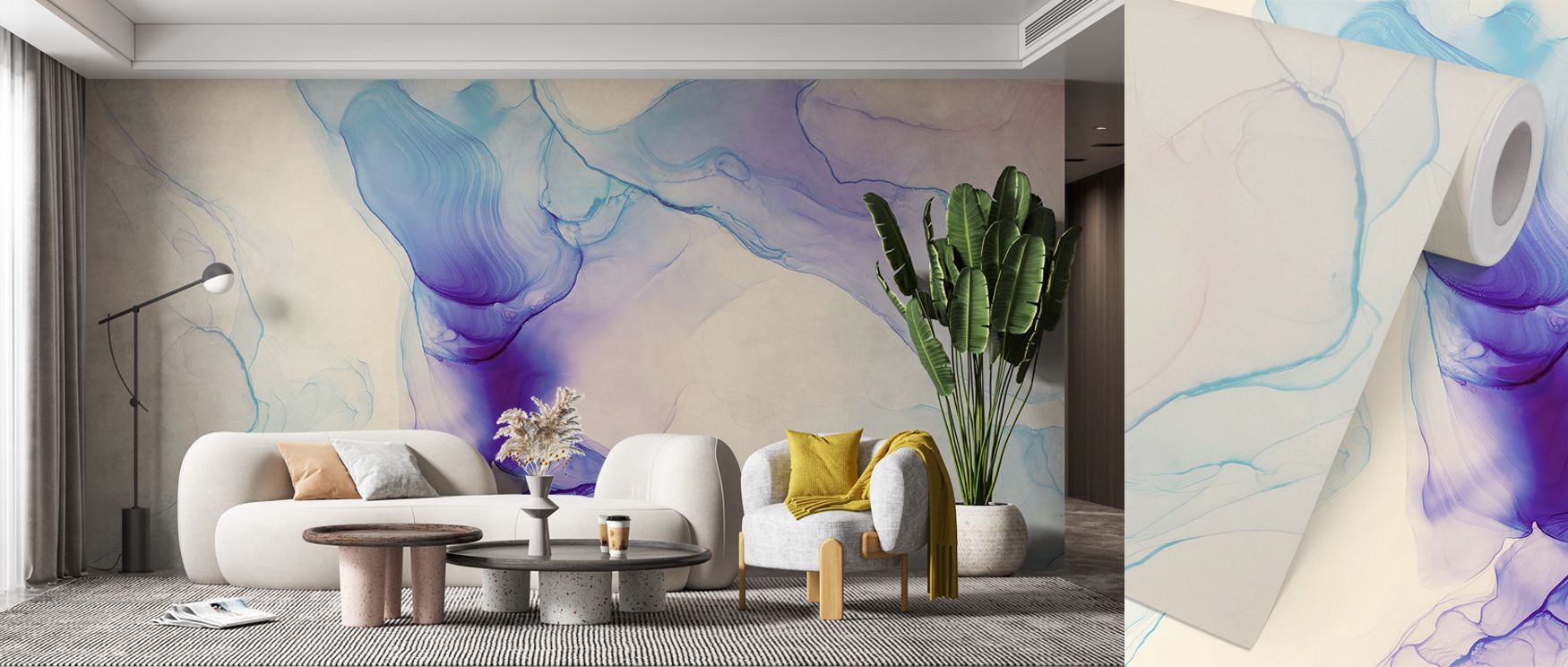 Dreamlike floating shapes create soft harmony across this wallpaper, bringing serenity and elegance into bedrooms or lounges. The abstract design enhances walls with calm energy, transforming interiors into spaces that inspire creativity, relaxation, and 