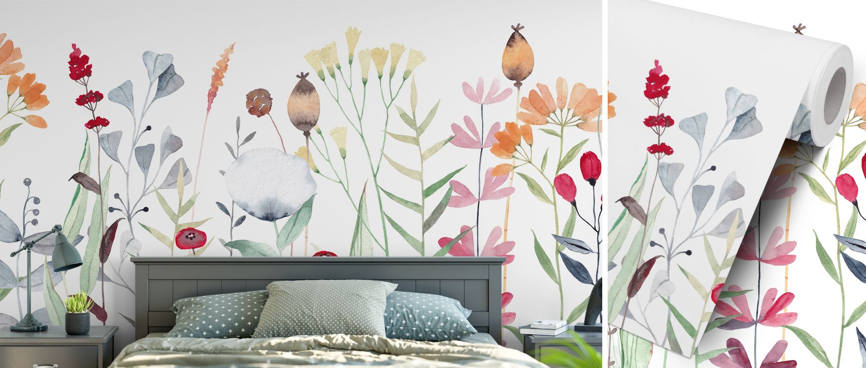 Bursting floral patterns cascade across this wallpaper, bringing interiors alive with color and playfulness. Bedrooms or playrooms benefit from its lively mood, as walls glow with vibrant detail, transforming spaces into joyful retreats enriched with ener