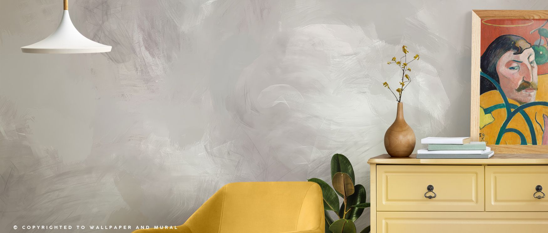 Artistic wallpaper design French Countryside Scenic decorates living rooms with storybook like imagery where fields trees and countryside detail create captivating backdrop blending timeless rural charm with modern interior sophistication beautifully.