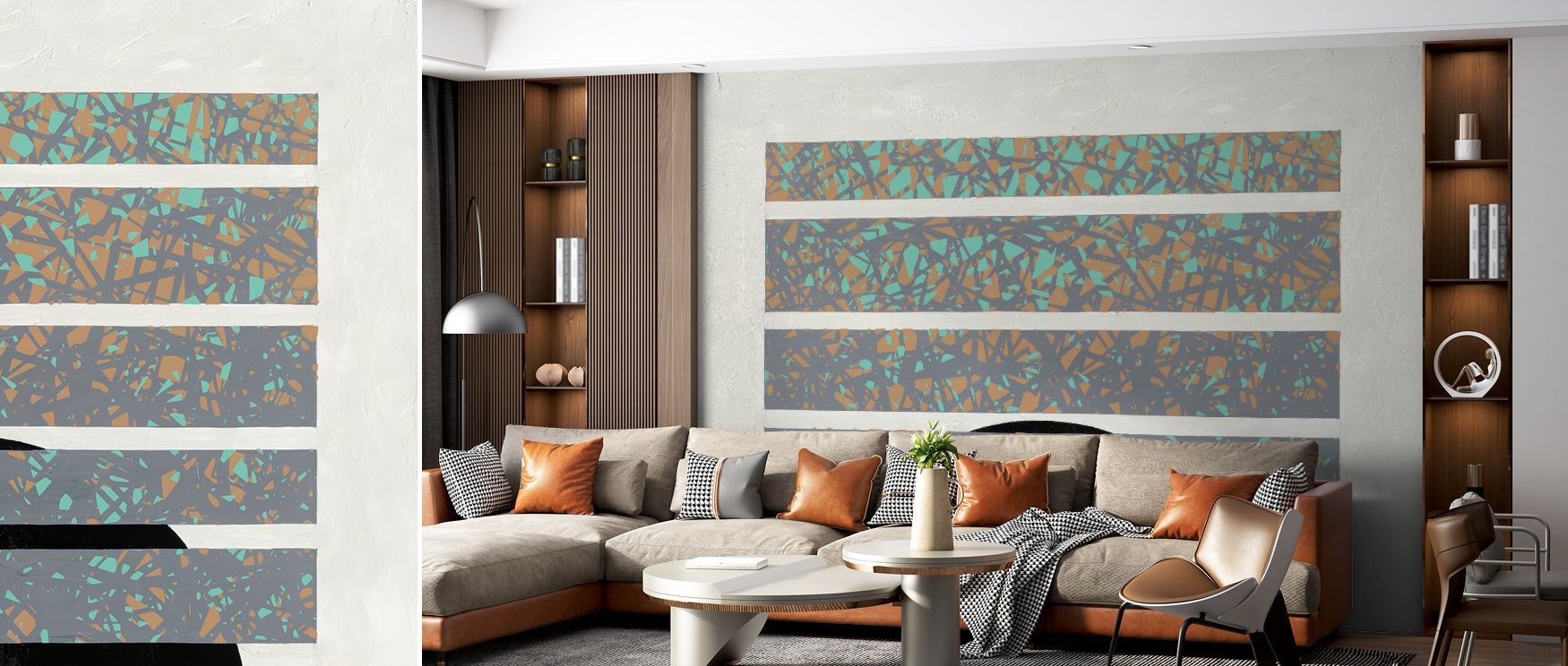 Full Moon Scenic Wallpaper decorates living rooms with engaging celestial imagery where glowing moon creates tranquil decor enriched with artistic refinement cultural charm and timeless serenity naturally.
