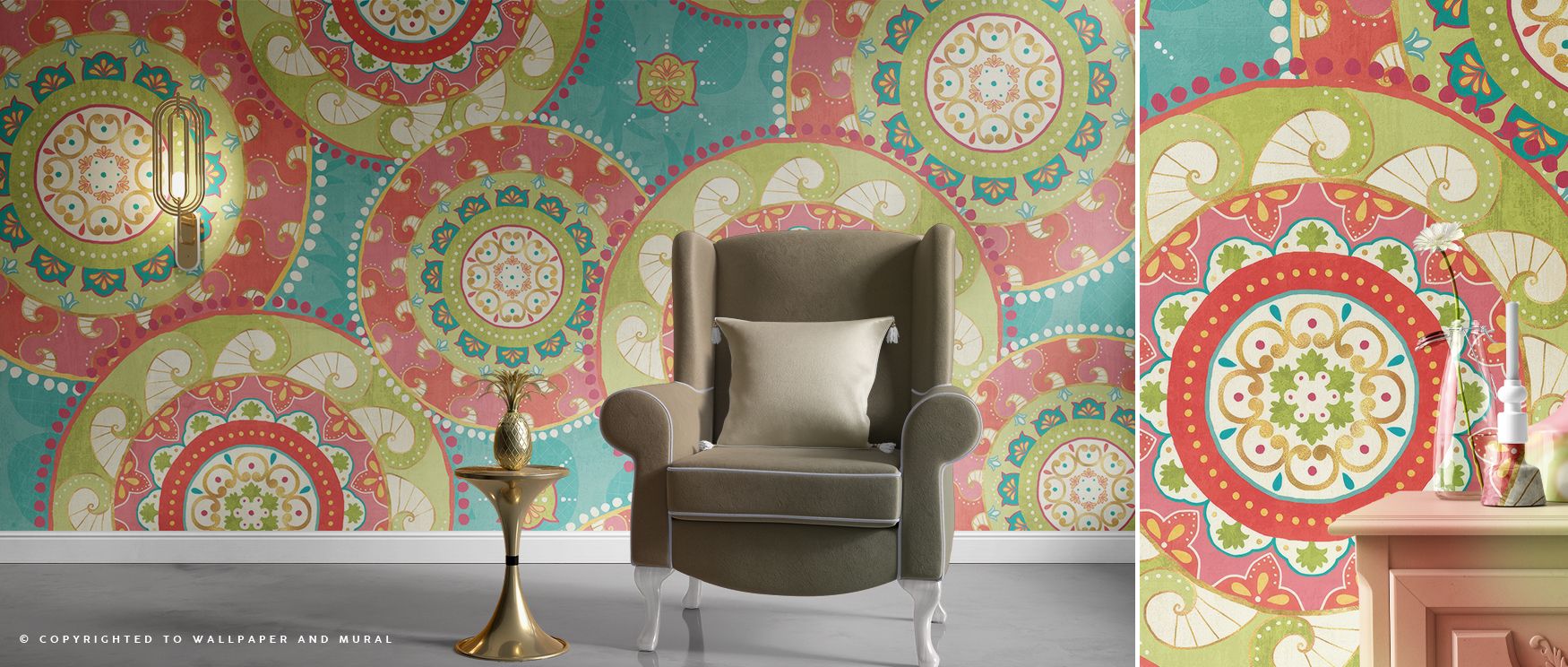Fun in the Sun VIII Scenic Wallpaper provides playrooms with lively backdrop where cheerful sunny imagery inspires creative environments filled with joy warmth cultural charm and stylish artistic balance naturally.