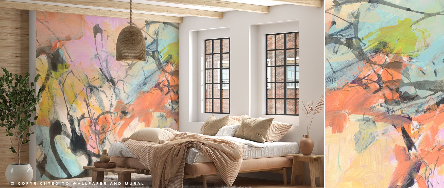 Wallpaper design Future Daydreaming Abstract enhances offices with modern artistic imagery where abstract tones inspire creative professional decor blending cultural refinement sophisticated atmosphere and stylish charm naturally.
