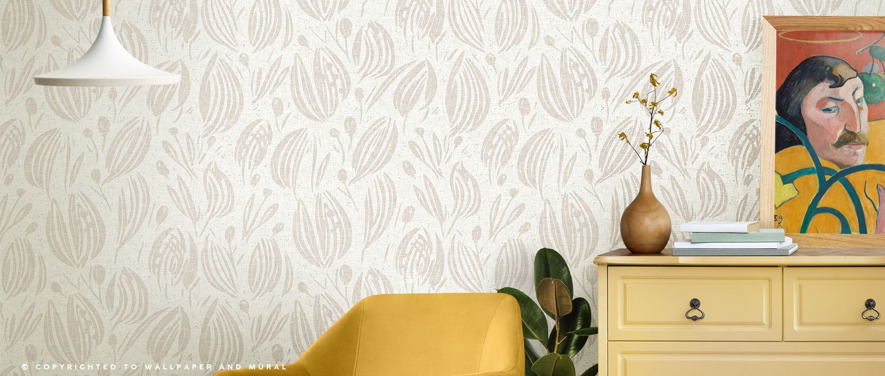 Artistic wallpaper Gent Sand and White Tonal design enhances living rooms with understated elegance where tonal imagery inspires calm inviting decor filled with cultural refinement stylish serenity and timeless beauty gracefully.