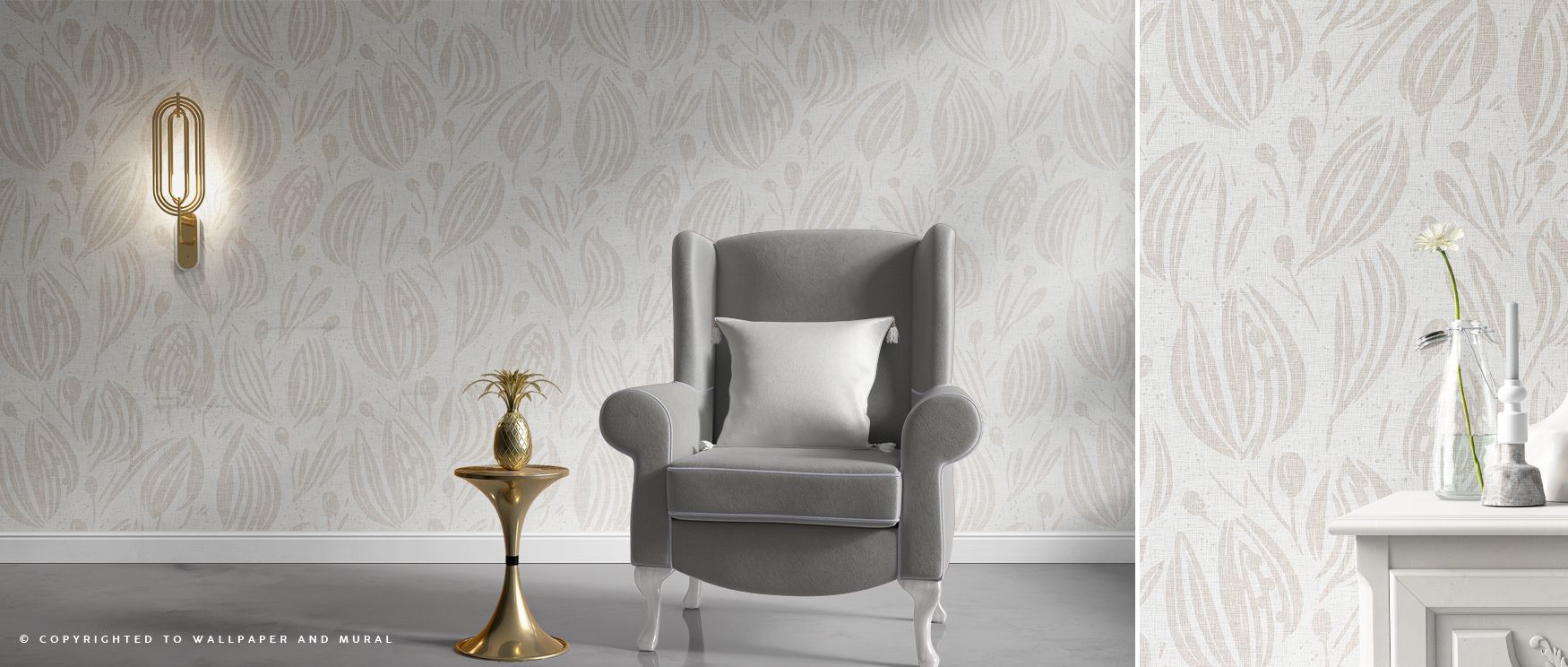 Gent Sand and White Tonal Wallpaper provides offices with refined professional decor where tonal imagery inspires creative balanced environments blending cultural artistry sophistication and calm modern charm naturally.