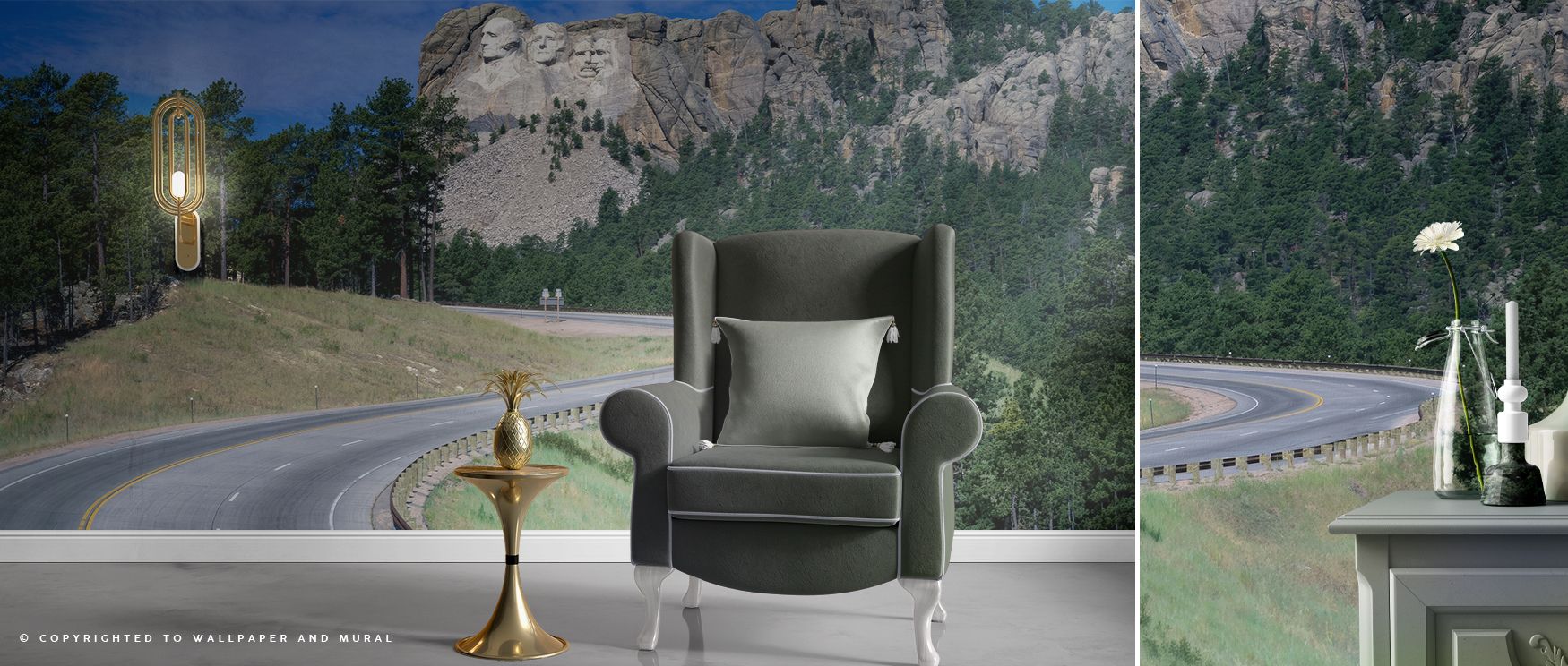 Glint on the Horizon Scenic Wallpaper provides offices with refined serene imagery where distant light inspires professional decor blending cultural refinement stylish calmness and natural artistry harmoniously.