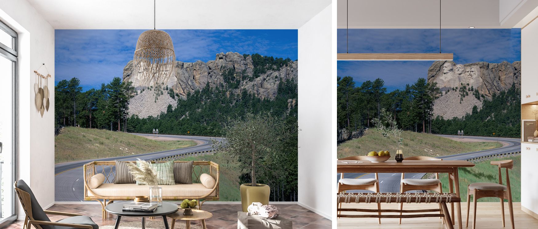 Glint on the Horizon Scenic Wallpaper enriches bedrooms with soothing detail where soft tones of horizon imagery inspire restful sanctuary atmosphere enriched with cultural refinement stylish balance and natural tranquility naturally.