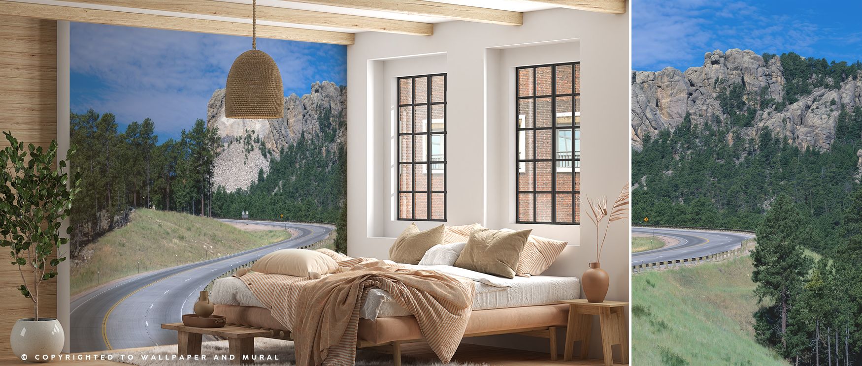 Wallpaper of Glint on the Horizon Scenic design enhances offices with cultural artistry where horizon glow inspires professional refined decor blending creativity stylish calm and cultural refinement gracefully.