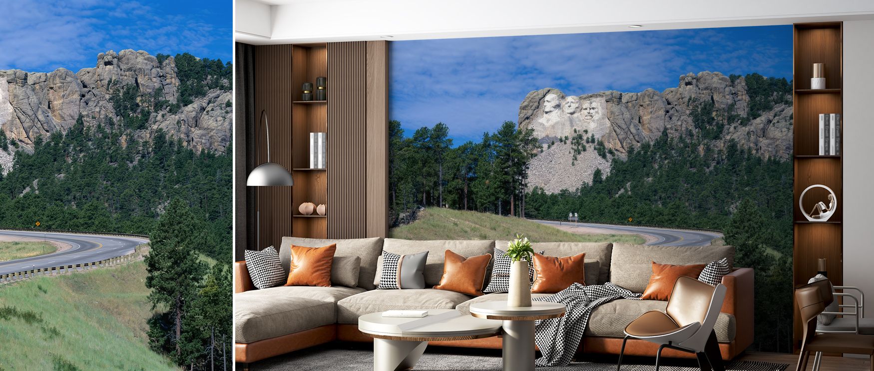 Glint on the Horizon Scenic Wallpaper decorates living rooms with refined natural imagery where distant light creates atmosphere of cultural charm artistic refinement and timeless serenity enhancing interiors with balance beautifully.