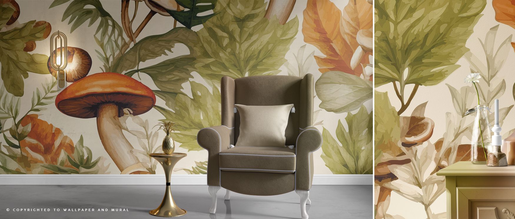 Fields, foliage, and harvest motifs painted in vibrant seasonal tones fill the wallpaper, radiating warmth and coziness that enriches interiors with style, turning bedrooms, dining areas, or lounges into autumn retreats filled with richness, artistry, and