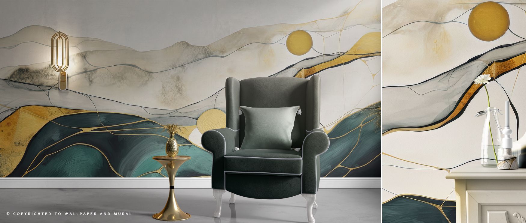 Gentle depictions of ocean scenery unfold across the wallpaper, radiating calmness and natural artistry, enriching interiors such as bedrooms, lounges, or offices with soothing aquatic imagery that transforms walls into serene vistas filled with quiet bea