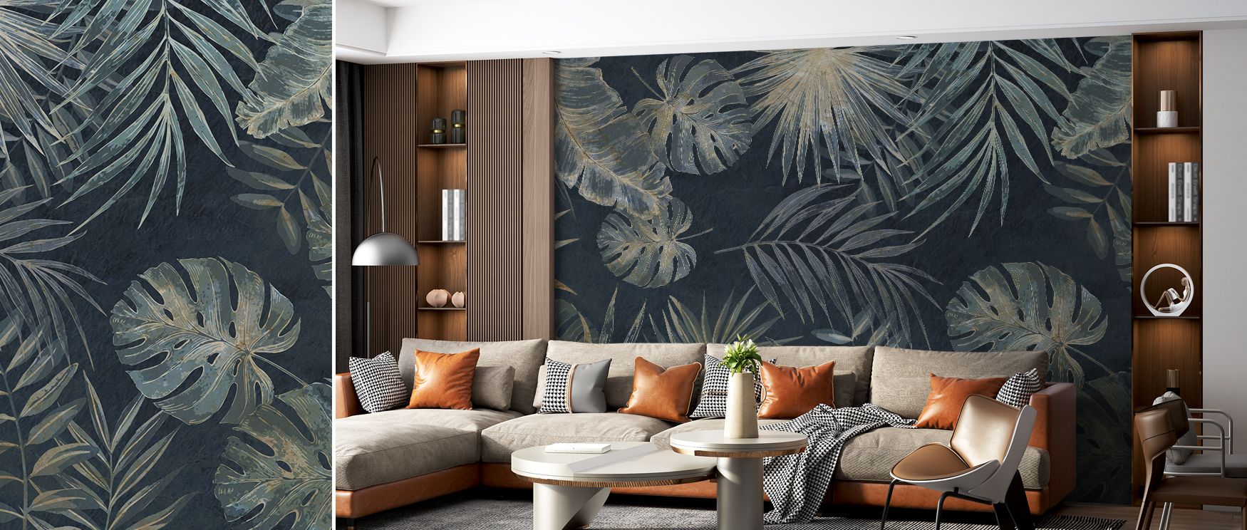 Forest motifs rendered in soft woodland tones enrich interiors with charm, creating walls that radiate tranquility and beauty, turning bedrooms, living areas, or offices into retreats where natural artistry and woodland serenity enhance décor with calmnes