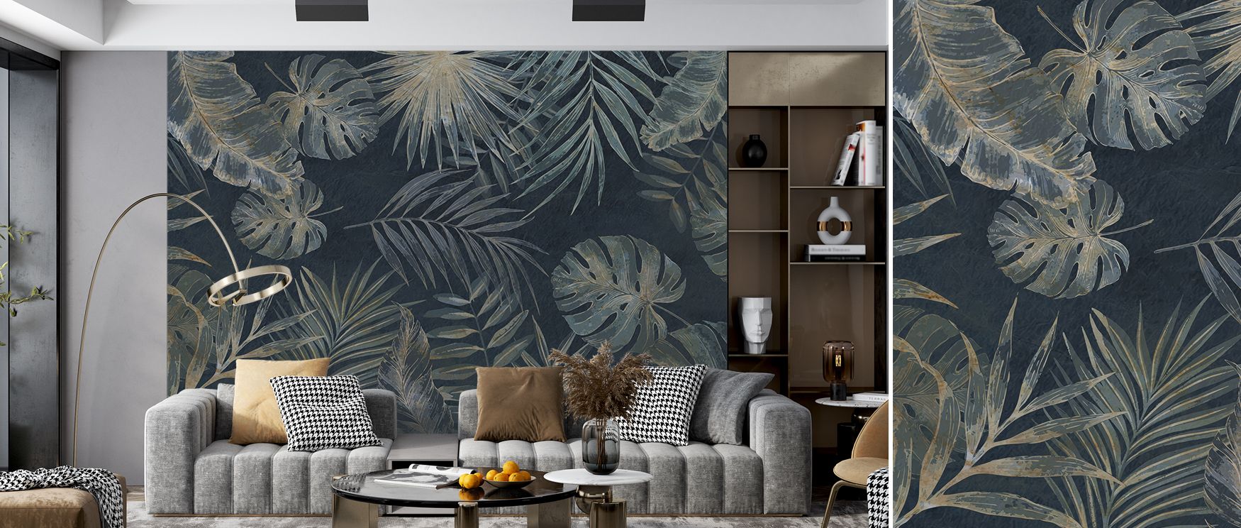 Woodland imagery illustrated with natural tones transforms interiors with artistry, enriching walls in bedrooms, lounges, or offices with calmness, beauty, and scenic refinement that connects everyday spaces to the quiet serenity of woodland charm. 