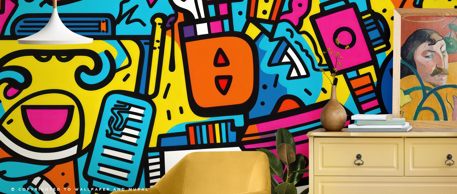Playful robots illustrated in cheerful tones create interiors filled with liveliness and imagination, transforming nurseries, playrooms, or bedrooms into spaces enriched with charm, creativity, and vibrant energy that delights and inspires children’s dail