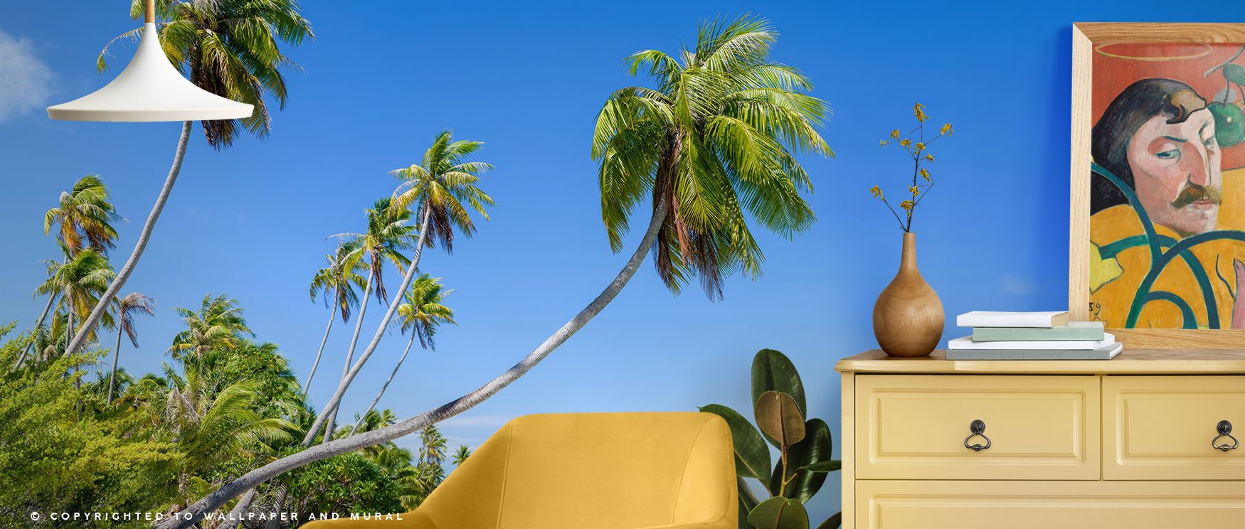 A scenic horizon filled with soft tones of sea and sand stretches across the wallpaper, turning interiors into tranquil retreats that enrich bedrooms, lounges, or offices with calmness, harmony, and coastal artistry inspired by the serenity of Hirifa Beac
