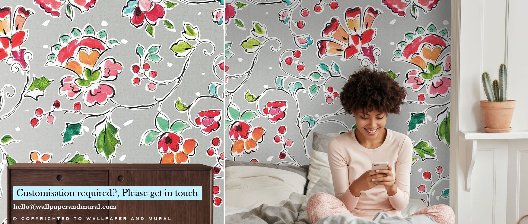 Festive imagery illustrated with playful tones fills interiors with artistry and joy, creating celebratory walls in living rooms, dining areas, or hallways that radiate cheer, warmth, and vibrancy inspired by holiday celebration and timeless seasonal arti