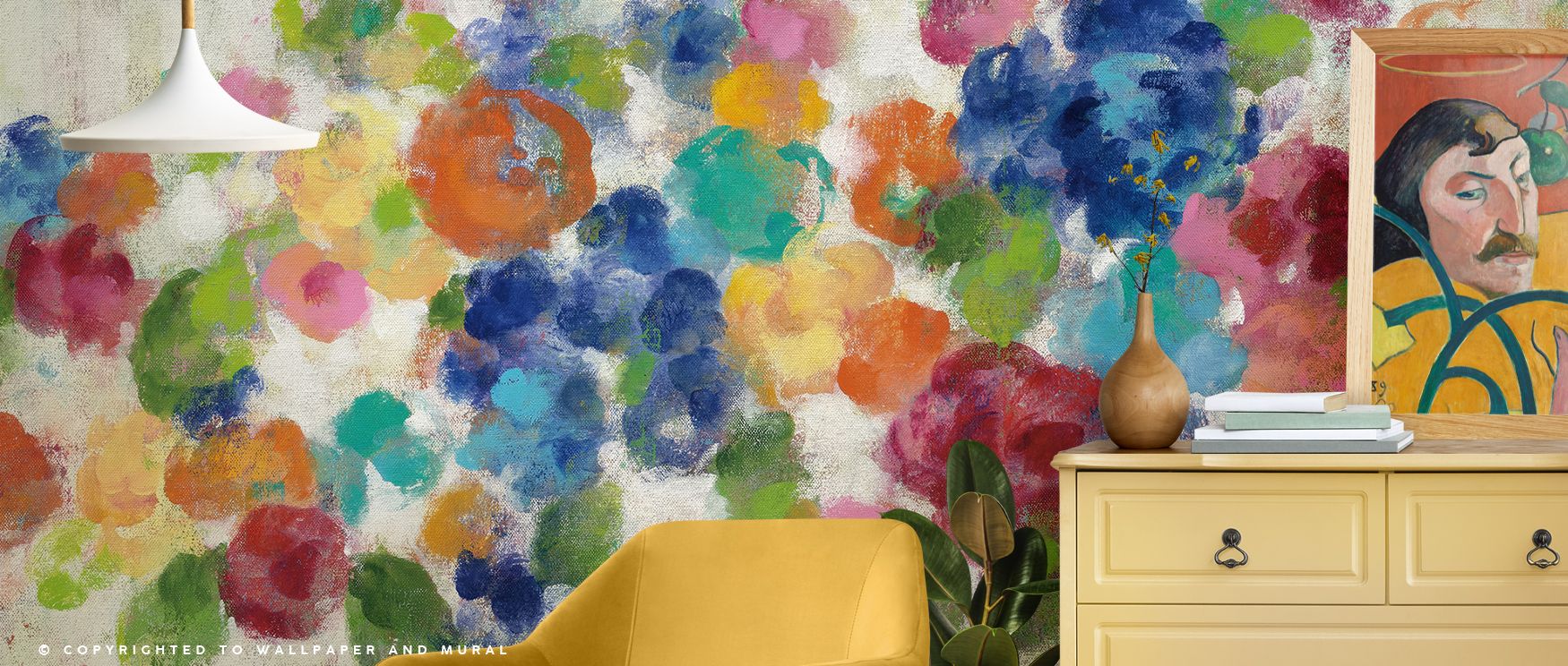 Floral imagery of hydrangea bouquets illustrated in soft tones enriches interiors with charm, serenity, and artistry. Bedrooms, lounges, or dining areas become stylish retreats where walls radiate natural refinement. Each motif balances calmness with eleg