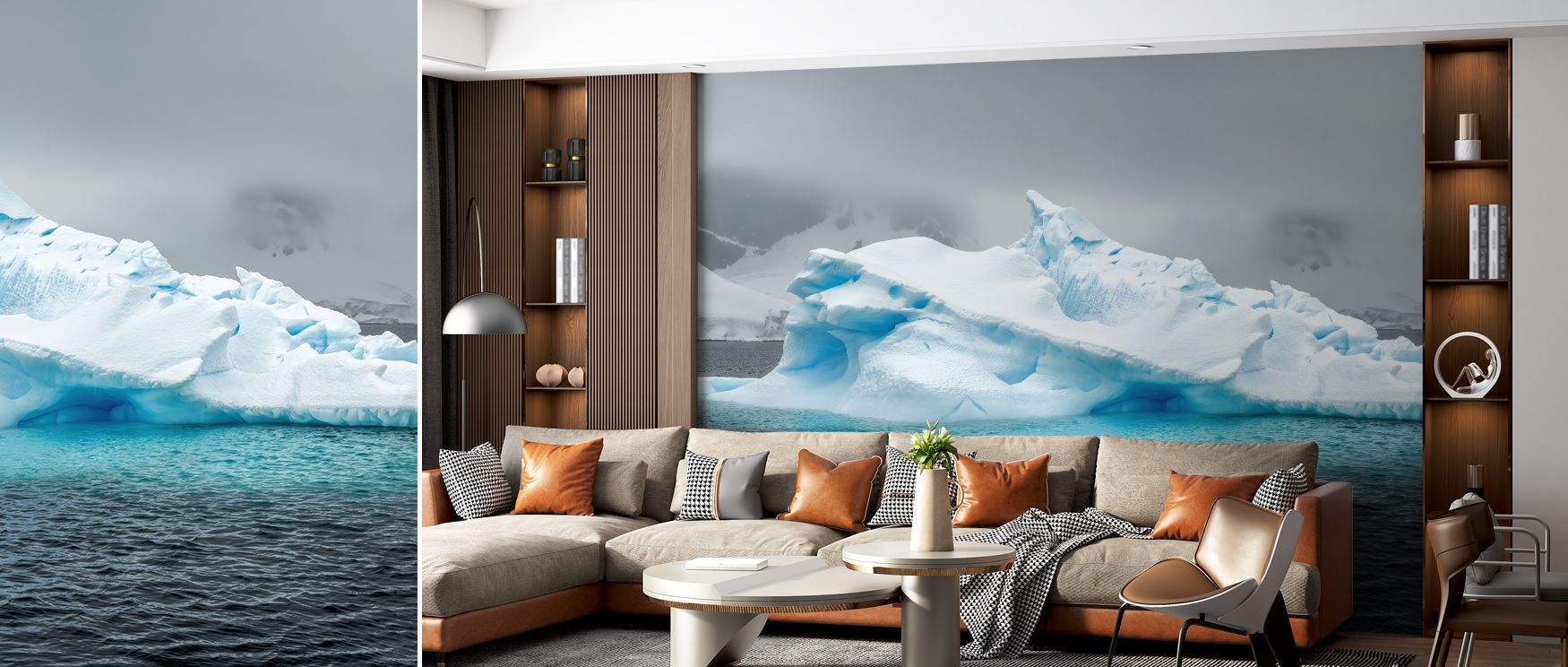 Scenic frozen imagery painted in icy tones enriches interiors with artistry, charm, and calmness. Bedrooms, offices, or living spaces become refined retreats. Each motif balances serenity with grandeur. Interiors are enriched with elegance, making walls c