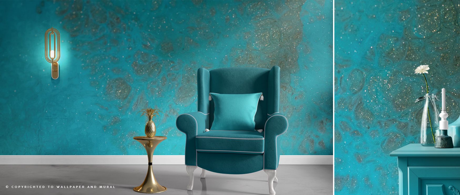 Blue abstract imagery painted in flowing tones enriches interiors with artistry and creativity. Bedrooms, offices, or living spaces gain walls filled with serenity. Each line radiates inspiration, making interiors stylish retreats. The wallpaper balances 