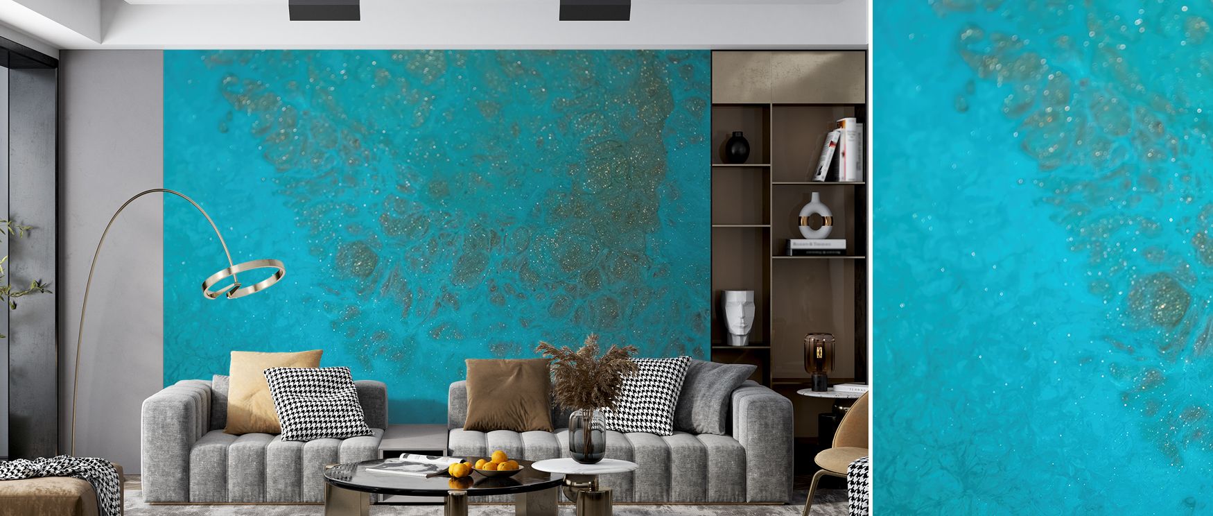 Flowing imagery of blue abstract tones fills interiors with artistry, creativity, and refinement. Bedrooms, living spaces, or offices gain stylish walls that radiate charm. Each motif inspires calmness and imagination. Interiors become retreats enriched w