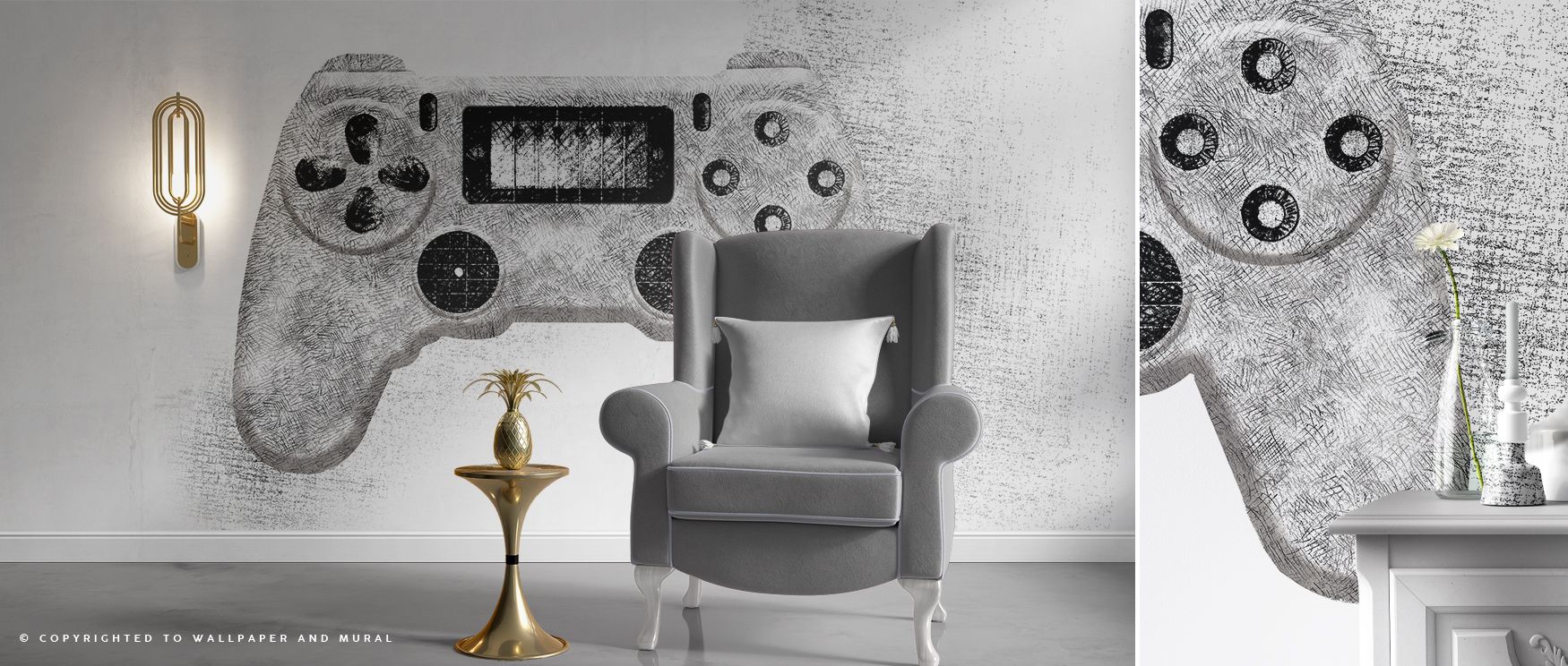 Bold imaginative motifs illustrated in abstract tones spread across the wallpaper, enriching interiors with artistry, creativity, and charm. Bedrooms, lounges, or offices gain vibrancy as walls radiate sophistication. Each motif enriches atmosphere, makin