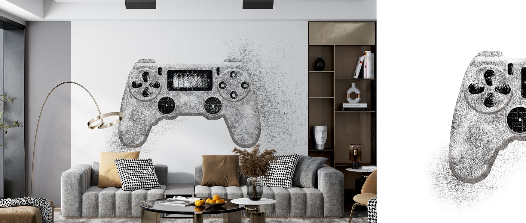 Bold abstract patterns illustrated in imaginative tones enrich interiors with artistry and refinement. Bedrooms, living rooms, or offices gain stylish walls filled with rhythm and vibrancy. Each motif reflects charm, making interiors retreats enriched wit