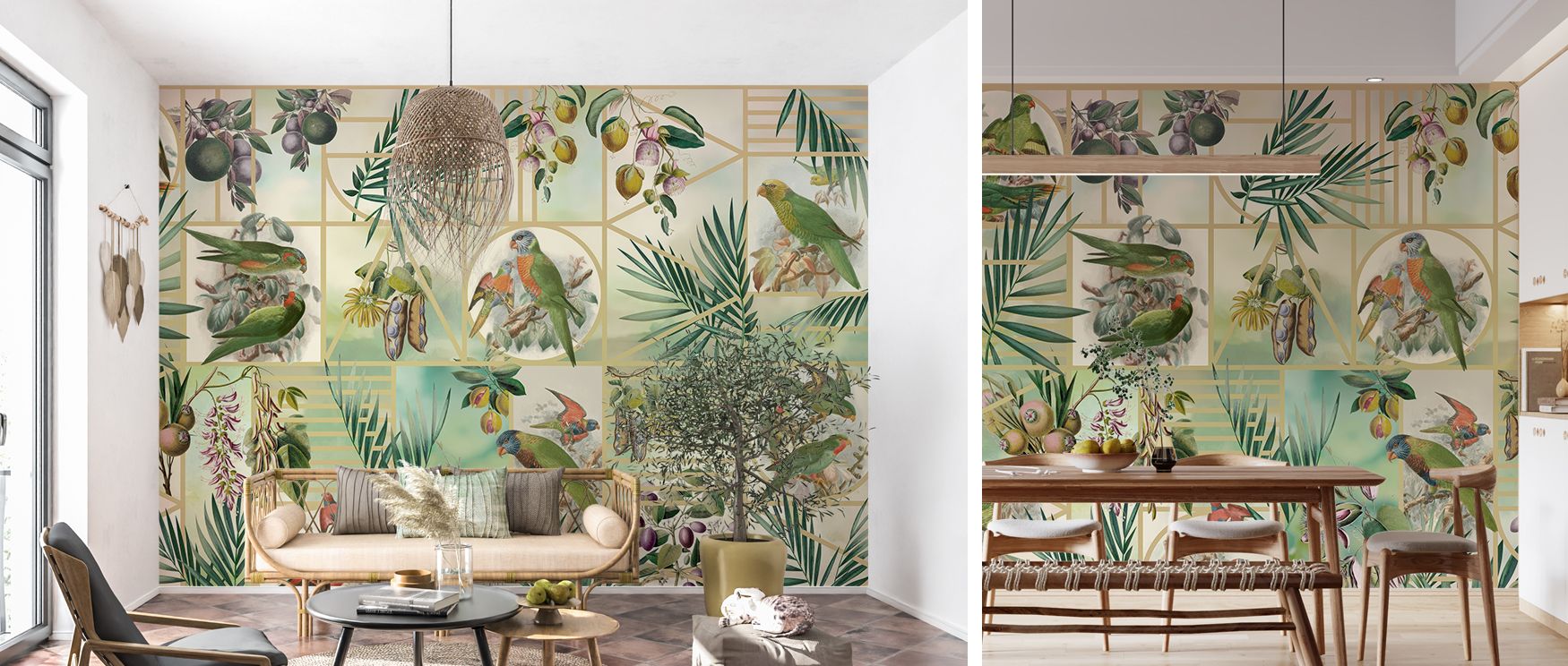 Greenery painted in lush botanical tones spreads across the wallpaper, enriching interiors with artistry and calmness. Bedrooms, living rooms, or offices gain stylish retreats filled with vitality. Each line reflects natural refinement, making walls cultu