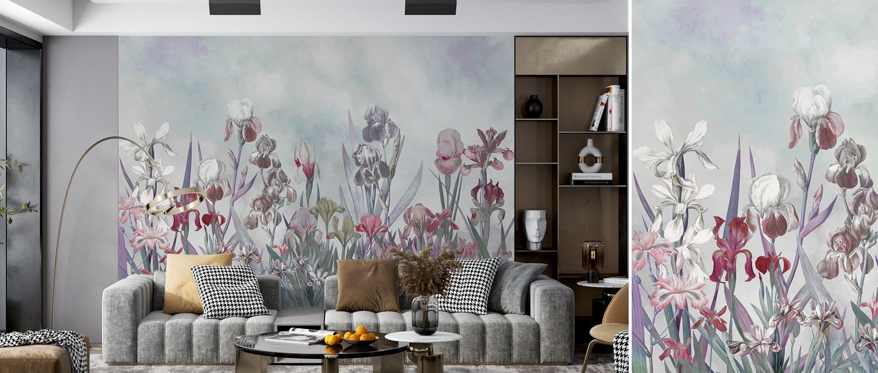 This wallpaper allows interiors to breathe with floral energy, creating harmonious backdrops where personal spaces feel alive yet peaceful, turning walls into soft landscapes of blossoms that soothe the eye while inspiring comfort and warmth.