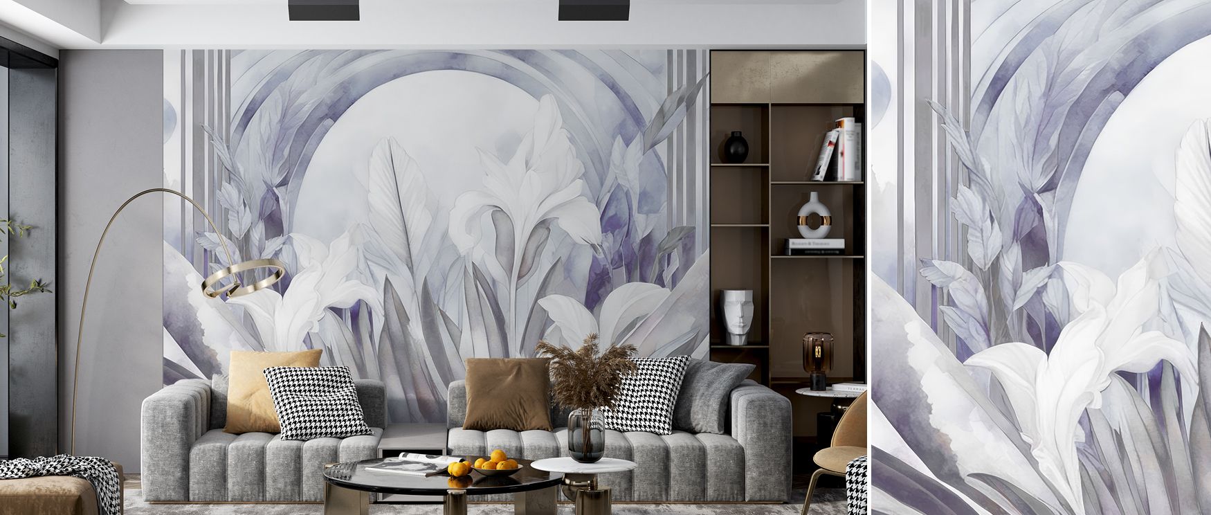The design layers blossoms with morning-inspired tones, bringing softness to rooms while retaining elegance, ensuring interiors such as bedrooms or offices carry both charm and atmosphere, creating timeless backdrops that remain endlessly inspiring.