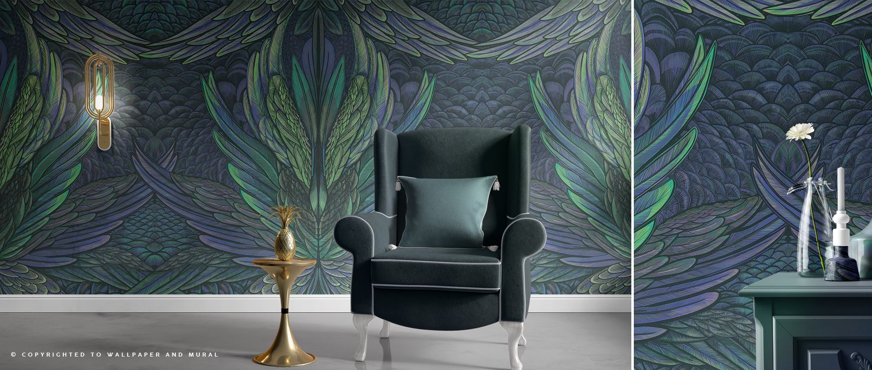Iridescent Majestic Abstract Wallpaper provides balance between boldness and calm, layering walls with design that glows, transforming bedrooms, dining areas, or offices into stylish retreats filled with vibrant personality and creative presence.