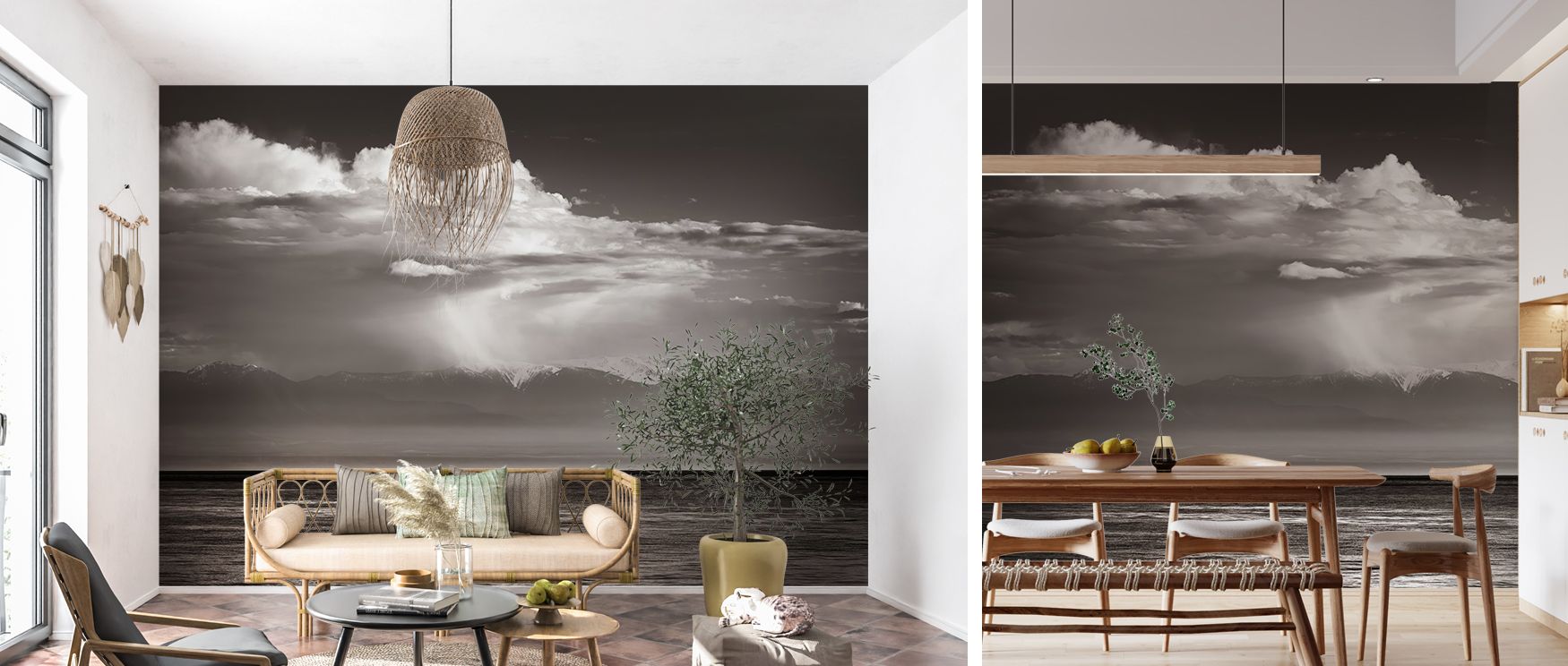 Every wall adorned with Juan De Fuca Scenic Wallpaper becomes a scene of balance, where design and nature unite. The composition layers soft gradients with flowing horizons, evoking moods of renewal and calm. Bedrooms transform into havens of rest, while 