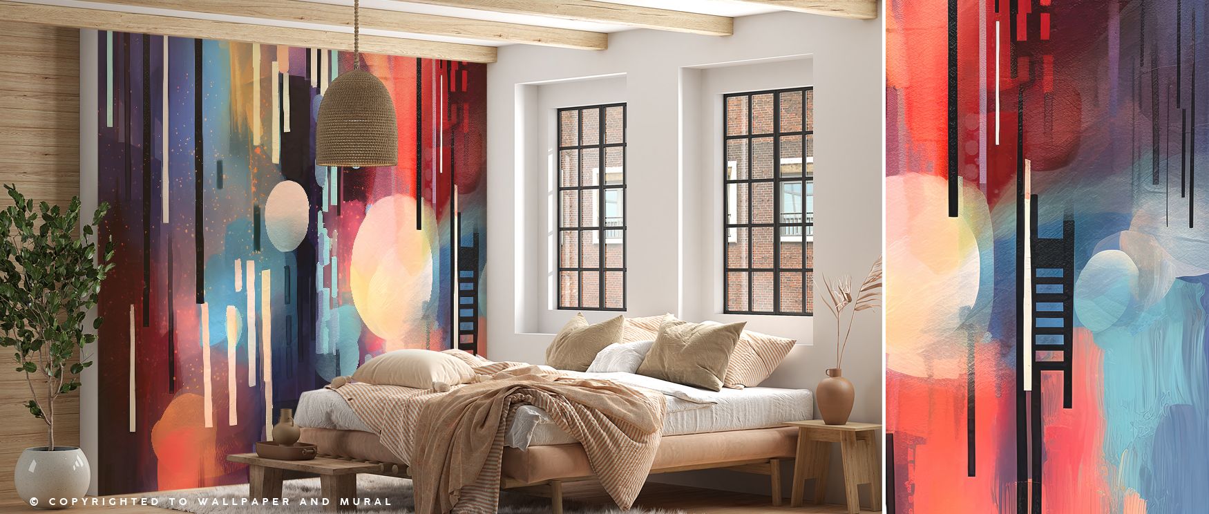Bold ladder imagery climbing across the wallpaper enriches interiors with determination, ambition, and modern artistry, turning offices, living rooms, or study spaces into motivational retreats enriched with drive and stylish progress in daily living. 