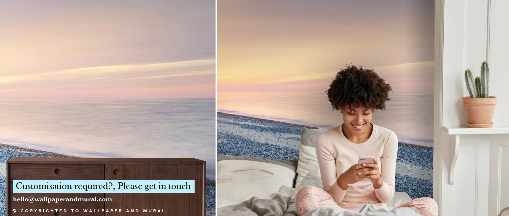 Scenic imagery of Lake Superior illustrated in tranquil tones stretches across the wallpaper, enriching interiors with serenity, artistry, and natural charm, turning bedrooms, offices, or living rooms into retreats filled with calmness, refinement, and re