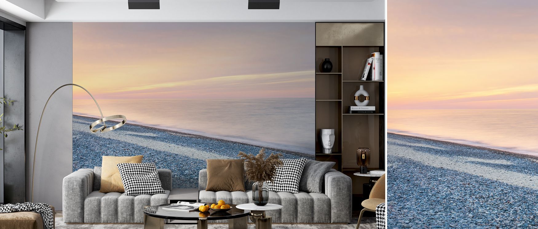Lake Superior waters painted in tranquil tones enrich interiors with artistry, charm, and serenity, turning bedrooms, offices, or living spaces into refreshing retreats filled with scenic calm and natural beauty. 