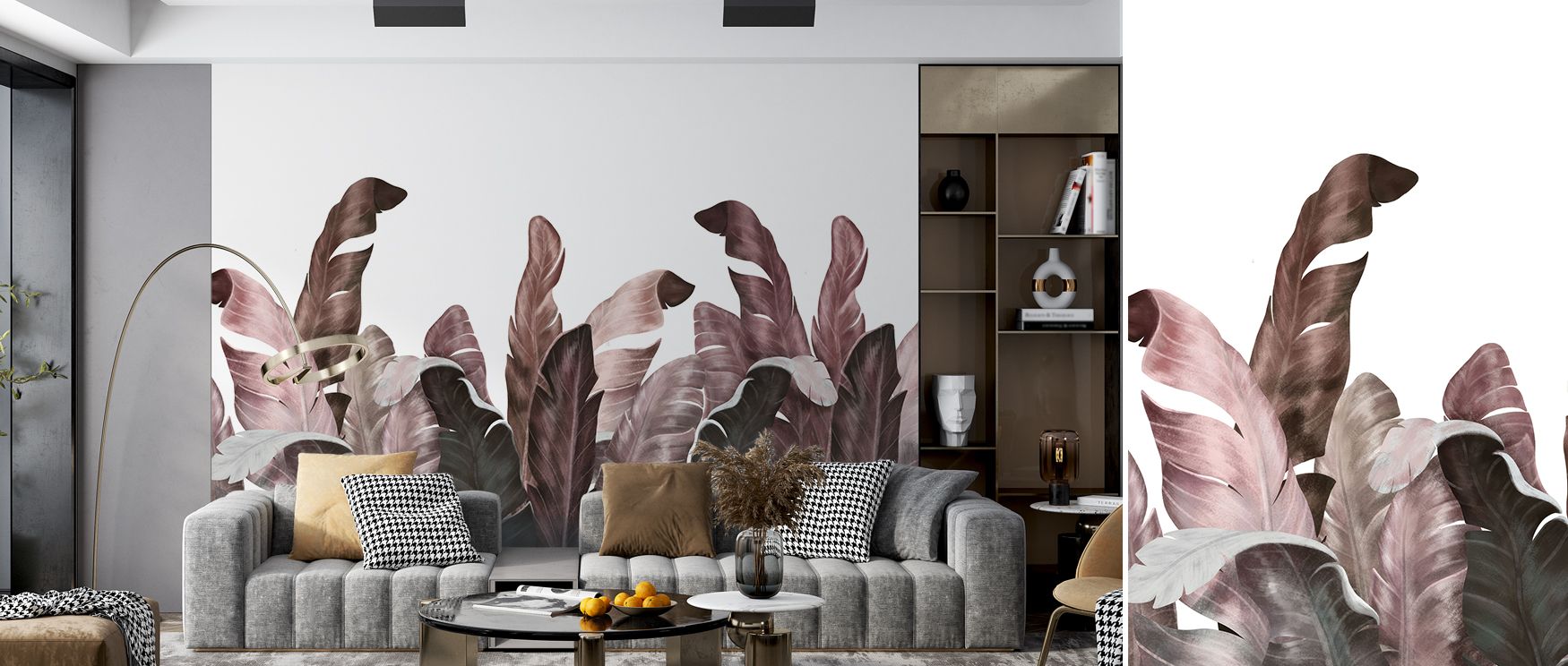 Leaves painted in lush tones spread across the wallpaper, enriching interiors with artistry, charm, and refinement. Bedrooms, living spaces, or offices gain freshness as walls radiate vitality. Each motif reflects harmony and cultural refinement, making i