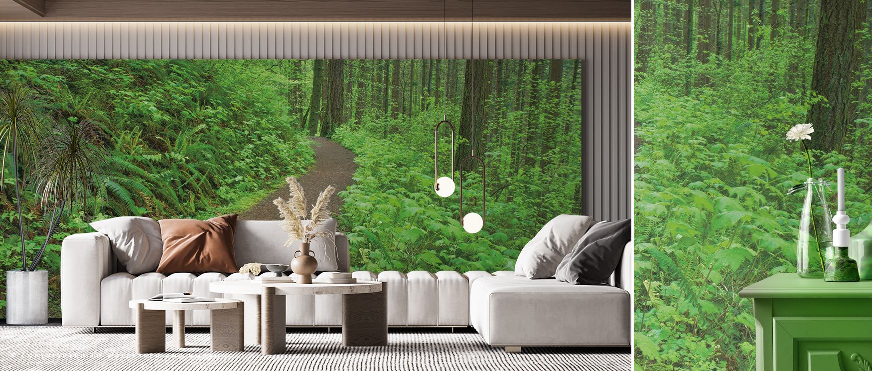 Adventure-inspired imagery of hiking trails stretches across the wallpaper in scenic tones, enriching bedrooms, living rooms, or offices with freshness, charm, and vitality while turning walls into landscapes of freedom, artistry, and natural exploration.