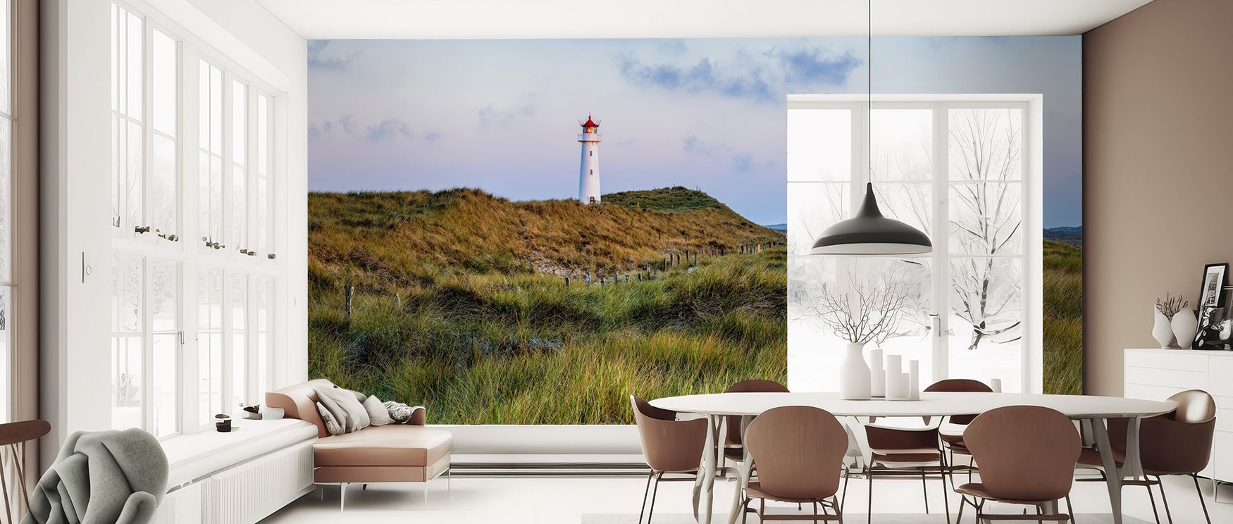 Maritime heritage of List-Ost illustrated in serene tones enriches interiors with artistry, charm, and cultural depth, transforming bedrooms, offices, or living rooms into calm seaside retreats filled with serenity and timeless elegance. 