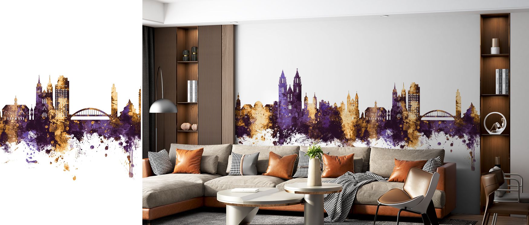 The skyline imagery radiates cultural significance, capturing Magdeburg’s character with bold artistry. This wallpaper inspires interiors with richness and sophistication, perfect for spaces seeking both visual drama and timeless charm. 
